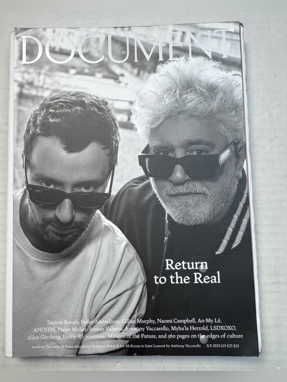 Document Journal #22 Spring/Summer 2023 Fashion Magazine Saint Laurent 560 Pages